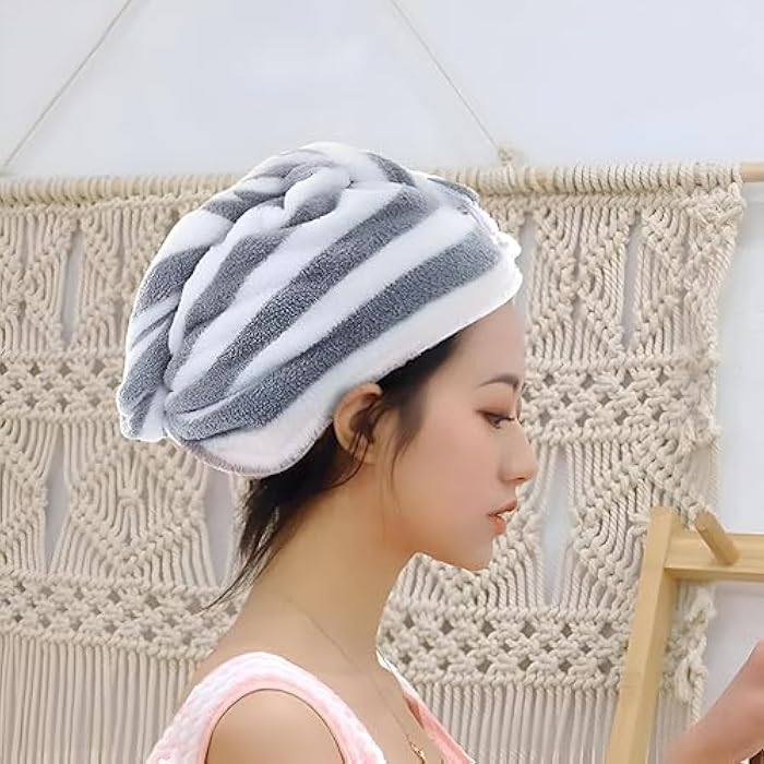 Absorbent Wrap - Premium Microfiber Towel for Fast Drying and Styling, Featuring a Unique Design for Long, Curly Hair to Minimize Frizz and Comfortably Fit Any Adult. - Image 3